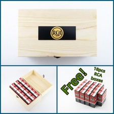 RCA Storage Wooden Box for Vacuum Tube free tube boxes for 6SN7 6BX7 6SJ7 6J7