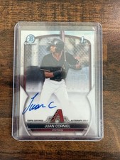 2023 Bowman Chrome 1st Juan Corniel Auto Diamondbacks