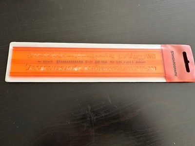 Standardgraph Schriftschablone Blockschrift 2024/5, 5mm