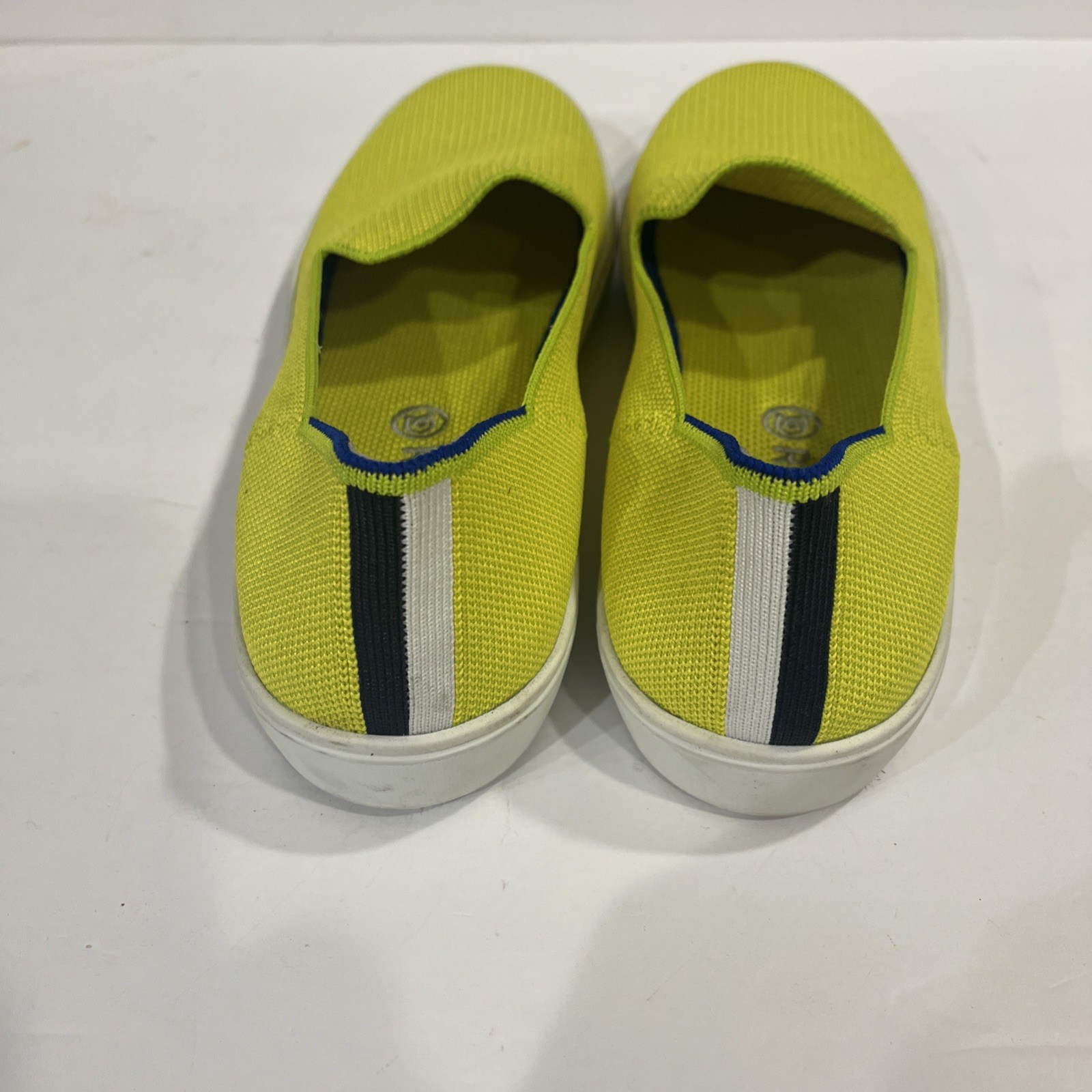 Rothy’s Women's The Original Slip-on Sneakers Shoes Rare Electric Lemon SZ 10 image 6