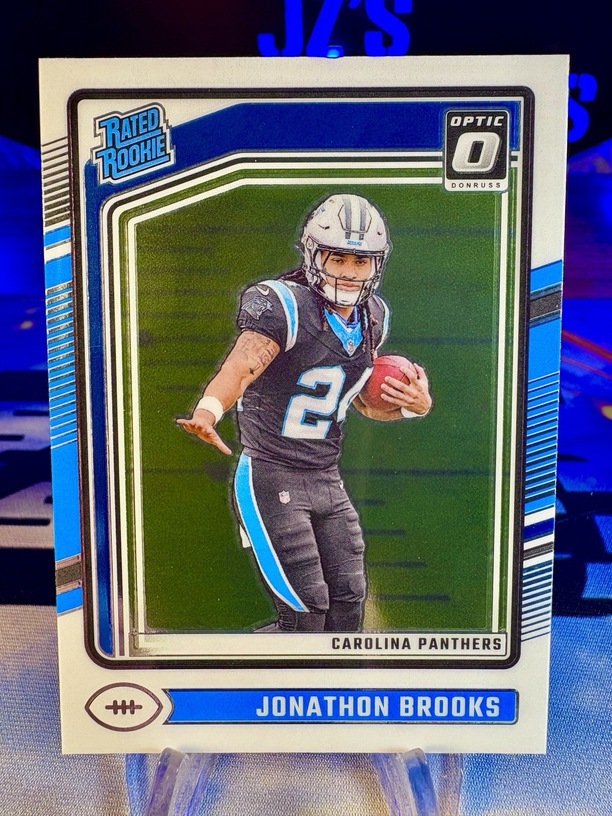 2024 Jonathon Brooks Panini Donruss Optic Rated Rookie #258 Carolina Panthers