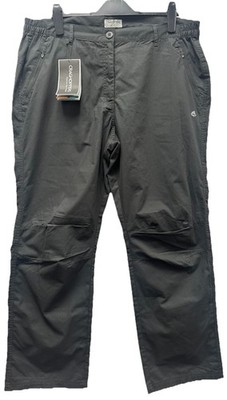 NEU Craghoppers grau Sonnenschutz Smart Dry Hose Größe 18 R Wandern Wandern 