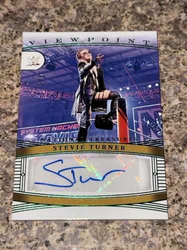 Stevie Turner 2024 National Treasures WWE Viewpoint Signature Platinum SSP #d /5