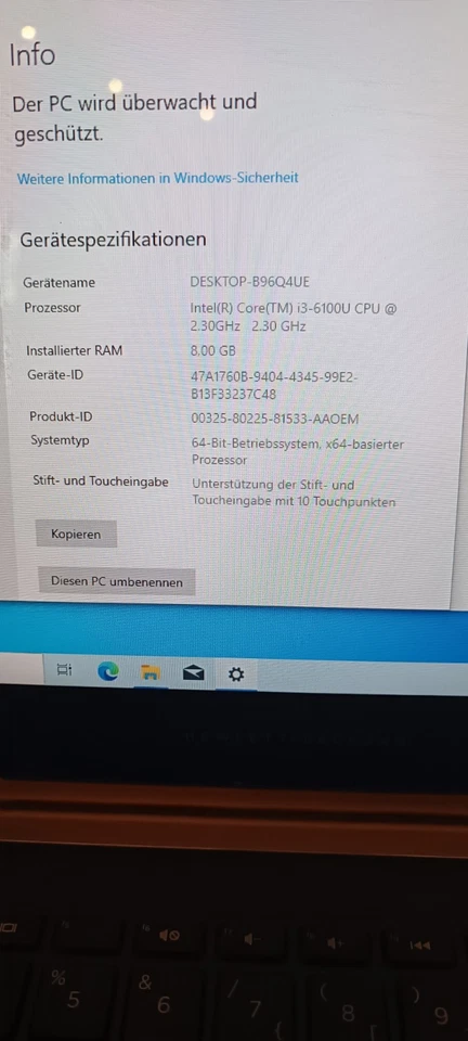 HP Pavilion Model 13-s101ng- Core i3 - 500GB HDD- Windows 10 Notebook - Bild 4 von 4
