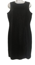 Samantha Taylor Classic Little Black Dress 100% Linen Size 10