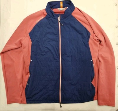 Peter Millar Hyperlight Merge Quarter Zip Golf Pullover Jacket Men's XXL Logo