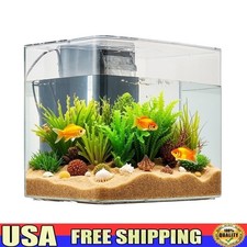 SelfCleaning Aquarium Integrated Filtration LED Lighting Hydroponic Plant Tray