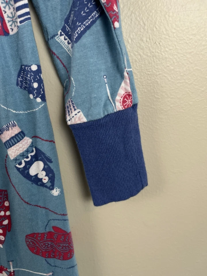 Pijama de una pieza Munki Munki Lg manopla de punto estampado de invierno algodón ligero Foto 4 de 4