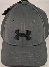 Under Armour 1376708 Boys' Small Blitzing Fitted Cap, Pitch Gray/Black