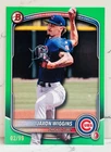 2025 Bowman Draft Jacob Wiggins BD-173 Green /99 Cubs
