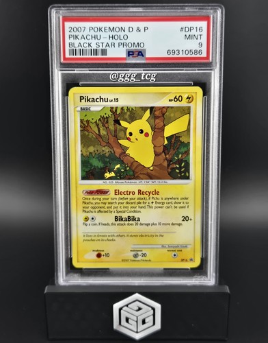 2007 Pokemon Diamond & Pearl Black Star Promo #DP16 Pikachu PSA 9 TOP POP