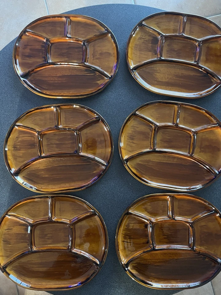 Ensemble de 6 Assiettes à Fondue Saint Clement France - Photo 4/4