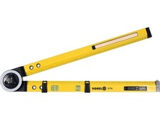 VOREL Winkelmesser 3-in-1 &ndash; Winkel, Wasserwaage & Zirkel (V-18790)