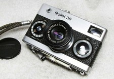Nice  RARE Germany-Made ROLLEI 35 FILM CAMERA. Zeiss 40mm Tessar. Meter Works 