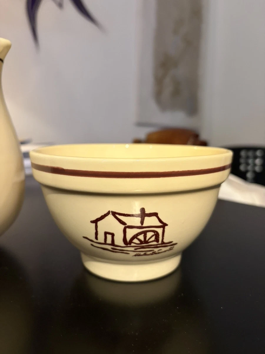 Set Colazione Mulino Bianco: 1 brocca e 1 tazza/ciotole in ceramica