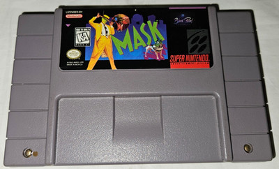 The Mask Cartridge Only Authentic SNES Super Nintendo 1995 Black Pearl