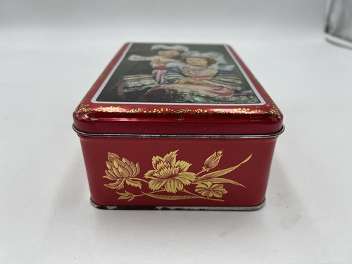 Boîte en Étain Rechercher Folklore Breton Costumes Traditions Vintage - Photo 2 sur 7