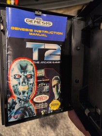 T2: The Arcade Game Sega Genesis, w/ Manual & Case tested