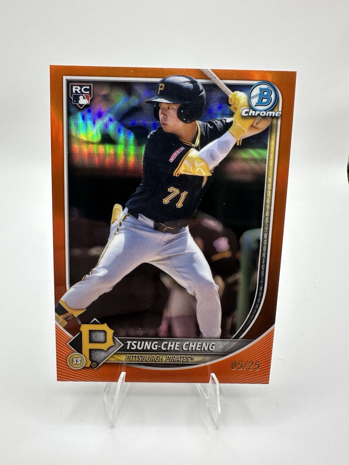2025 Bowman Chrome Prospects Tsung-Che Cheng #BCP-95 Orange /25