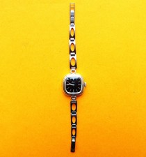 DAMEN ARMBANDUHR "Quinn", Silber 0,925, Uhrw. FHF 69-21 gute Funktion, ca. 1970