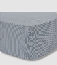 Levtex Blue Baby Boho Bay Stripe Fitted Crib Sheet, 52"x28" Bedding