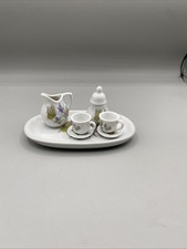 Royal Norfolk 8pc Glazed Porcelain Ceramic Mini Tea Set Flaws Read