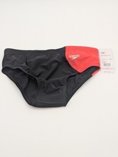 Speedo Mens Size 32 Vibe Collection Brief Eco Endurance Swim Suit Anthracite NWT