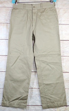 Vintage 80s Duck Head Classic Chino Cotton Khaki Pants 30x27 Made in USA Zip Fly