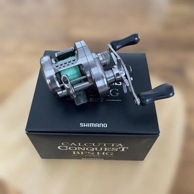 SHIMANO CALCUTTA CONQUEST BFS HG Baitcastrolle mit linkem Griff gebraucht Japan