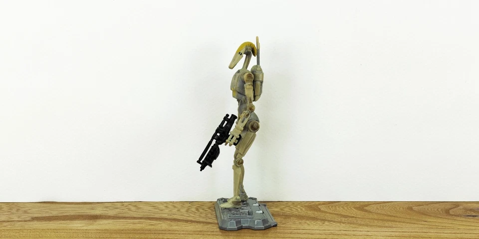 Star Wars The Phantom Menace BATTLE DROID COMMANDER Hasbro 3.75" LFL 2002 - Image 3 of 4
