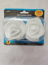 Two Small Lumin Essence LED Flower Lights/ Christmas/Home Decor