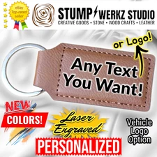 Custom Keychain Keyring Fob Luggage Bag Tag Personalized Name Monogram Logo