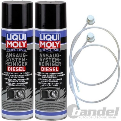 2x 400mL LIQUI MOLY PRO-LINE ANSAUG-SYSTEM-REINIGER DIESEL SPÜLUNG ADDITIV