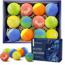 Bath Bombs for Men, 12 Pack Bath Bombs Gift Set for Boys Men, Self Care Home ...