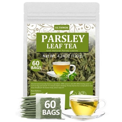 Premium 60 Parsley Tea Bags, Made with 100% Natural 60 Count (Pack of 1) 