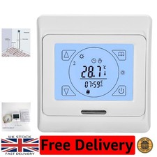 Touchscreen Digital Programmable Electric Thermostat for Underfloor Heating