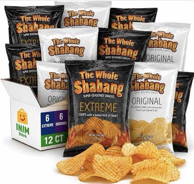 The Whole Shabang Chips 12 Pack (6 Original, 6 Extreme) 1.5 oz Bags