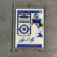 2019 Panini Contenders Rookie Ticket Ryan Connelly #240 Auto New York Giants