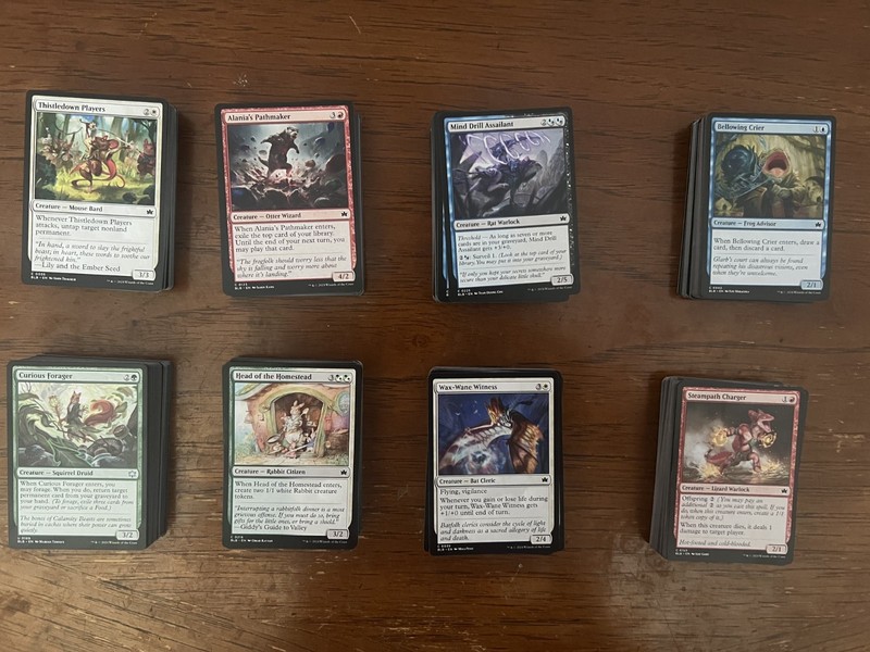 MTG Bloomburrow 8 Typal Casual Standard Deck Set (Squirrels, Rabbits, Bats, Liza