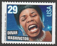 US 2737 Rock & Roll Rhythm & Blues Dinah Washington 29c single MNH 1993