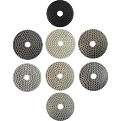 4 Inch Gamma Wet Pads for Engineered Stone   Full Set