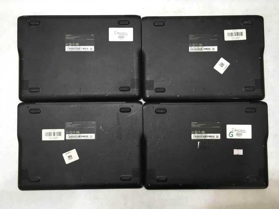 Lot of 4 Samsung XE500C13 Celeron 2GB Ram 16 GB SSD Chrome OS Broken Screens- FT - Image 4 of 4