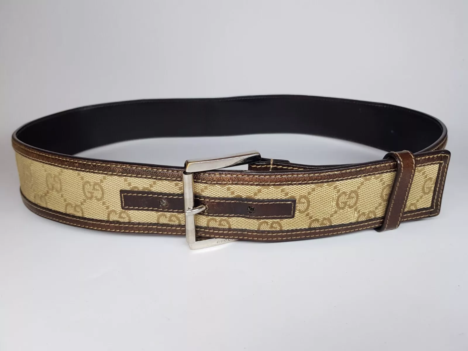 Ceinture vintage monogramme GUCCI, 90/36
