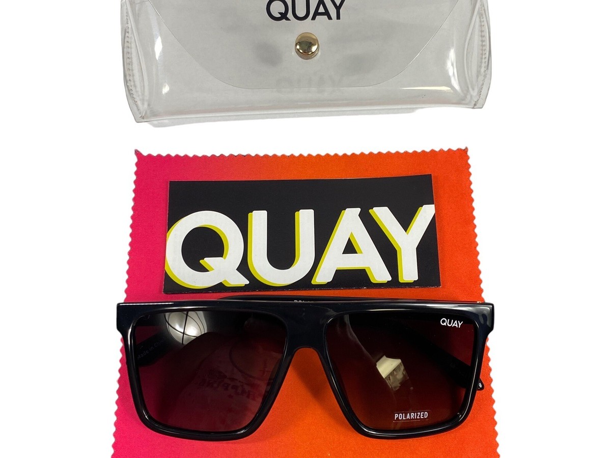 Quay Australia POLARIZED NIGHTFALL Split Black/Smoke Lens 
