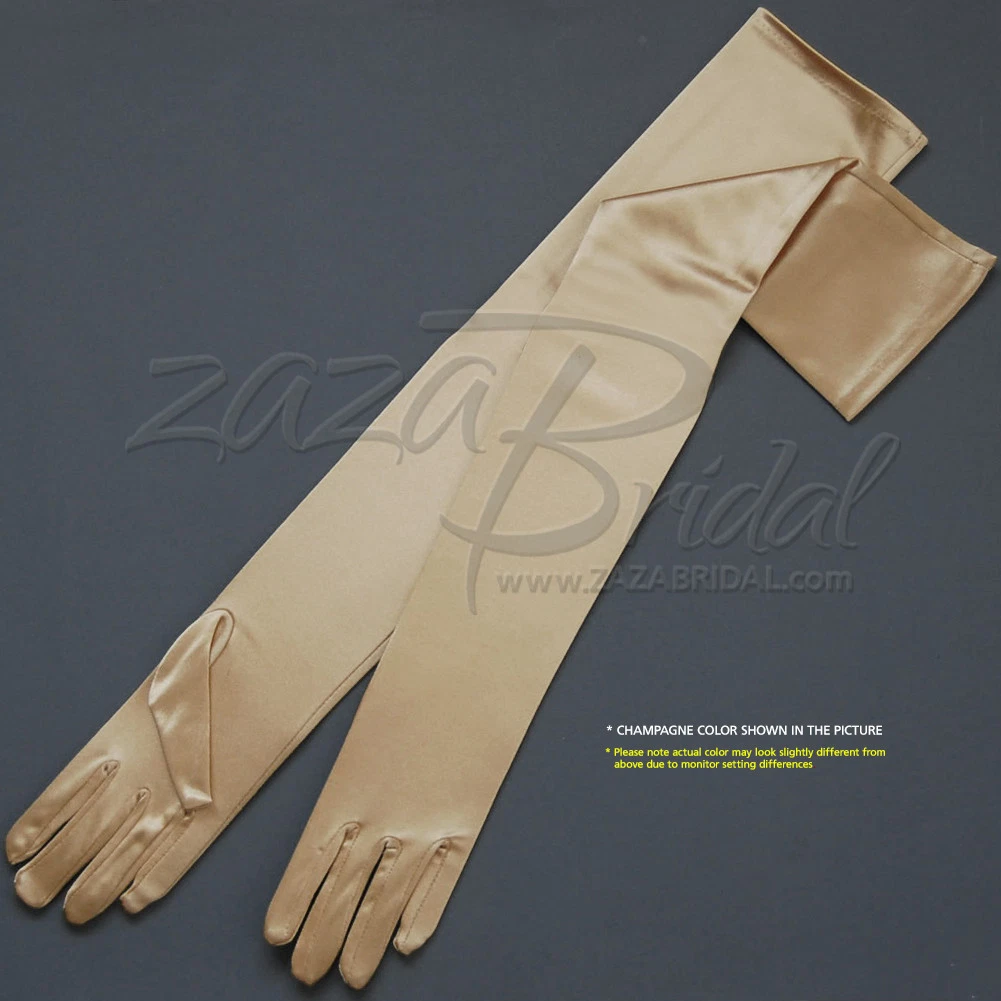 Tobeinstyle Guantes De Satén Inspirados En Princesa Elegante