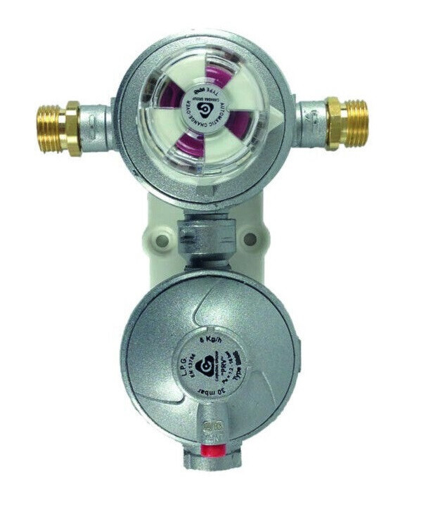 Sistema Doppia Bombola Propano Cambio Manuale Statico Per Bombole GPL Da Caravan - Regolatore Gas Propano Per Doppia Bombola Accessori Autocaravan E Camper - Foto 4