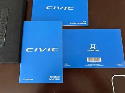 2019 Honda Civic Coupe Owners Manual User Guide Reference Operator Book