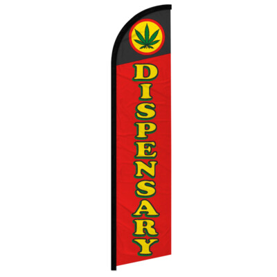 Dispensary Windless Advertising Swooper Flag Medica MJ 