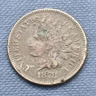 1878 Indian Head Cent 1c Better Grade VF Details #43603