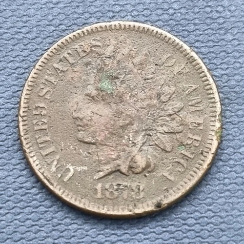 1878 Indian Head Cent 1c Better Grade VF Details #43603